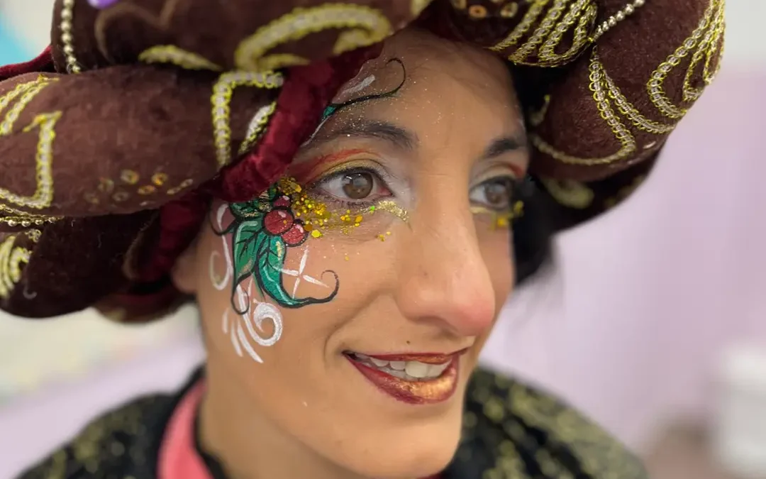 Maquillaje tematico Navidad niños