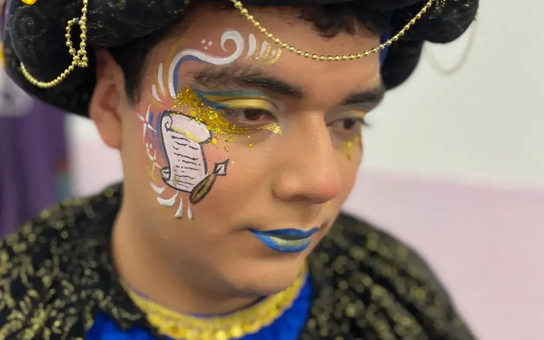 Maquillaje rey mago Navidad niños