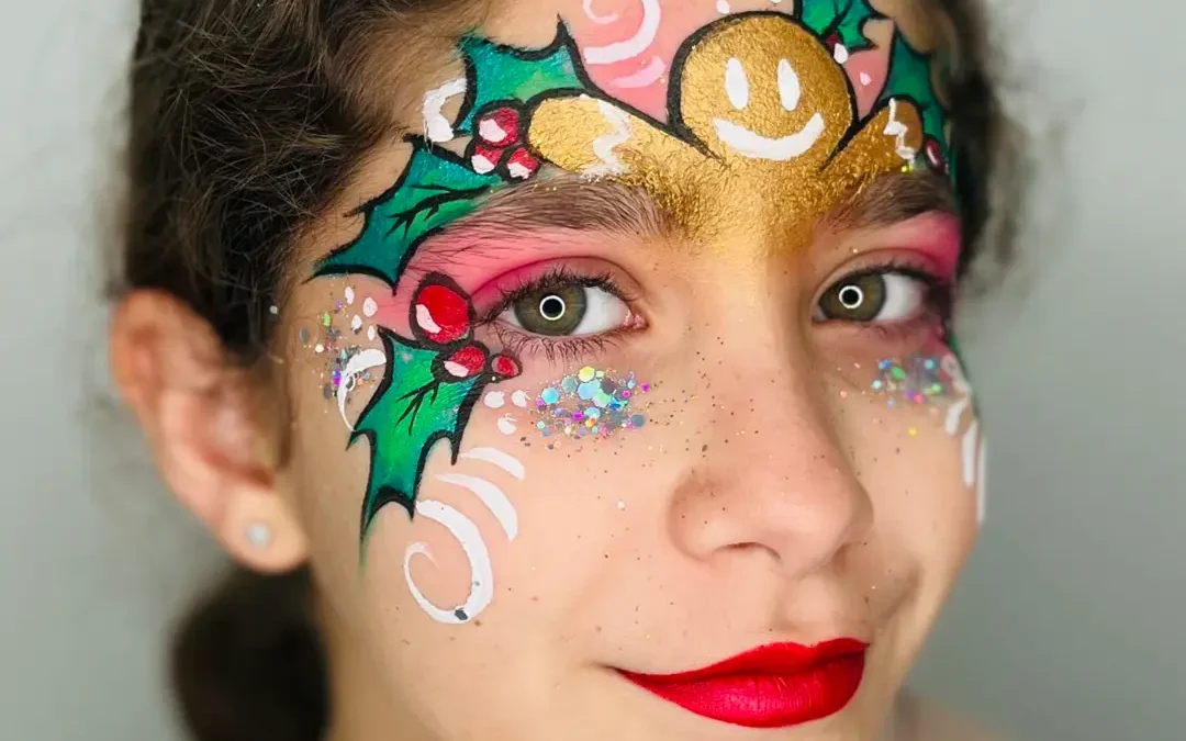 Maquillaje pintacaras Navidad niños